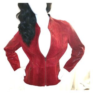 STUNNING reversible snakeskin jacket